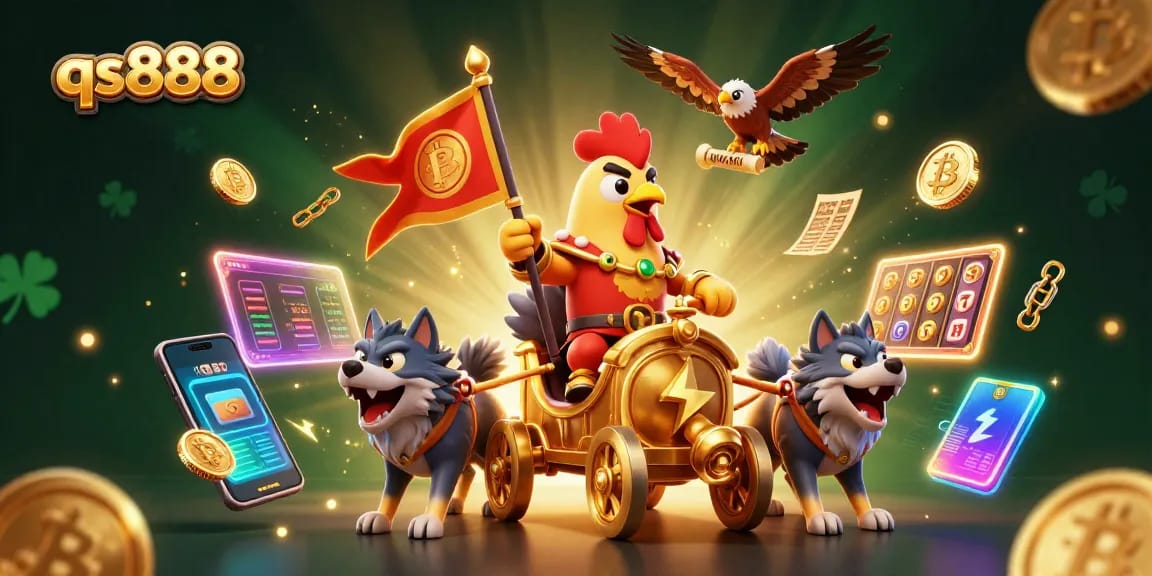 Engage in thrilling gameplay at qs888 featuring dynamic slot action and vibrant casino symbols.
