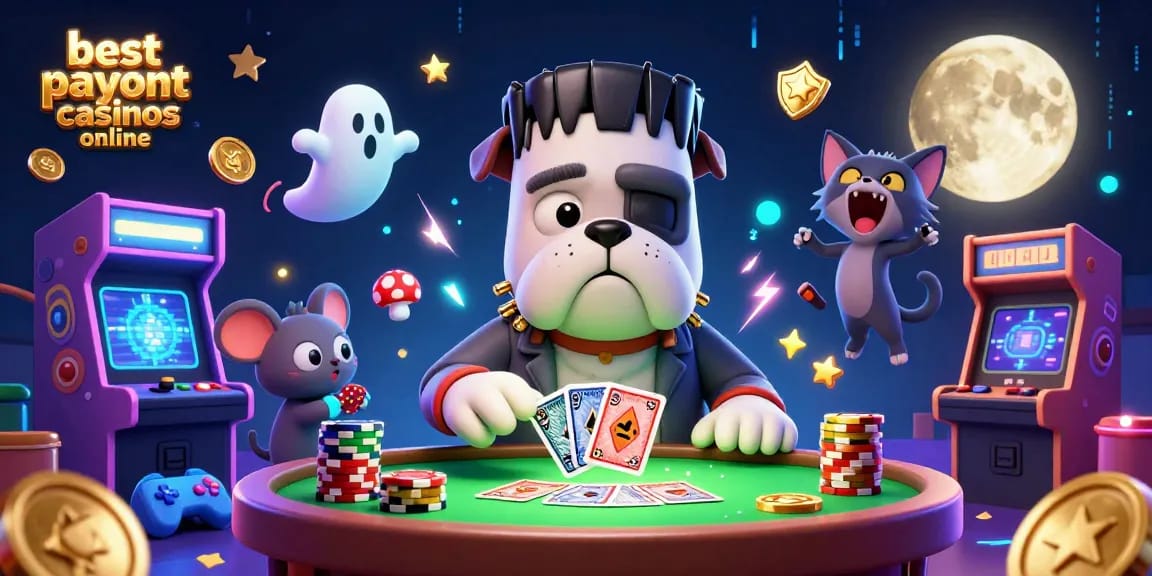Win at the best payout casinos online with vibrant characters and dynamic gaming scenes.
