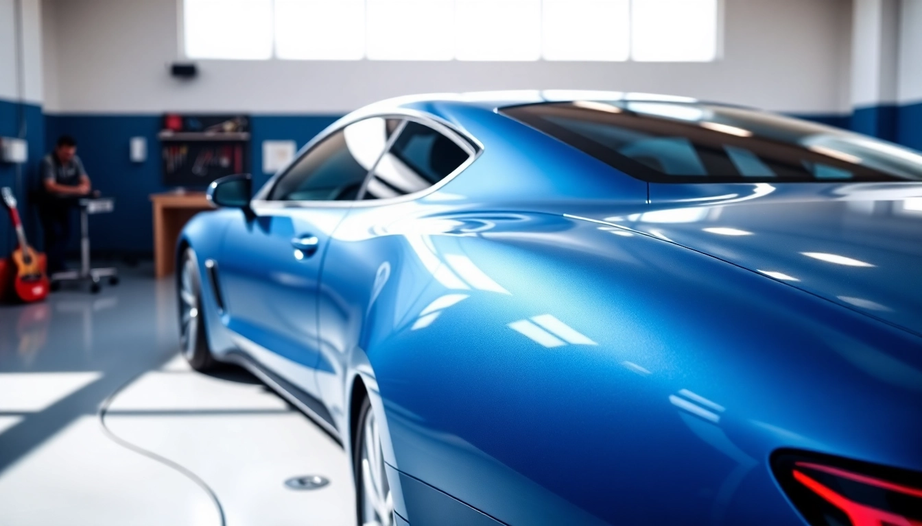 Enhance your vehicle's look and safeguard it with paint protection film near me, reflecting glossy shine.
