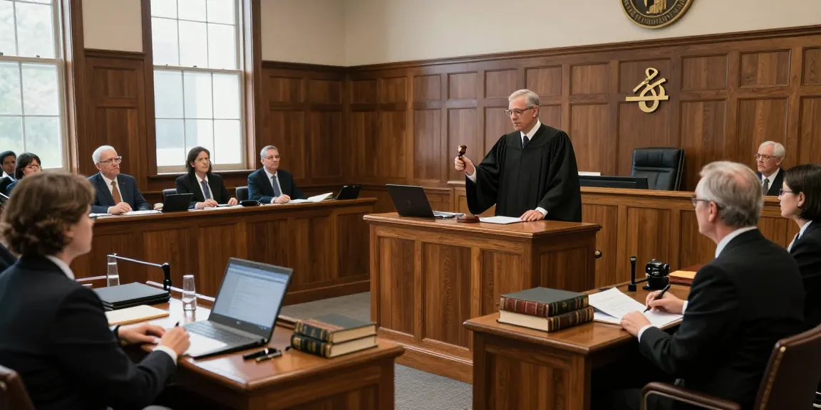 rokok88 in a courtroom scene showcasing legal professionals during trial proceedings.