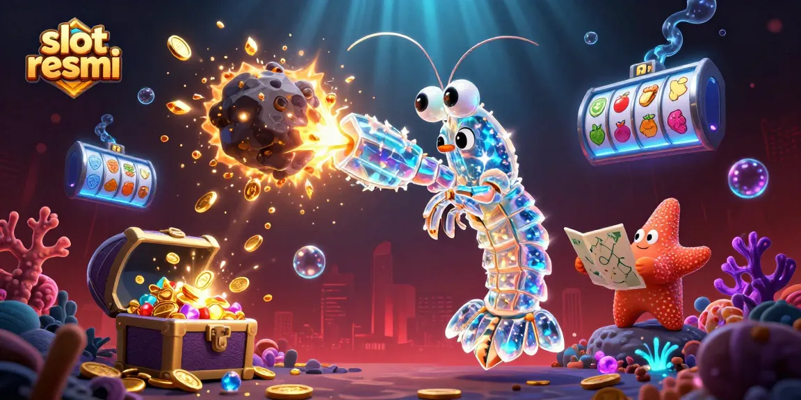 Experience the thrill of slot resmi gameplay with unique characters and vibrant gaming elements in a stunning scene.
