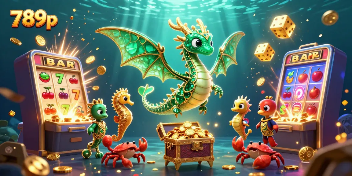 Experience thrilling wins at 789p with vibrant underwater-themed casino illustration