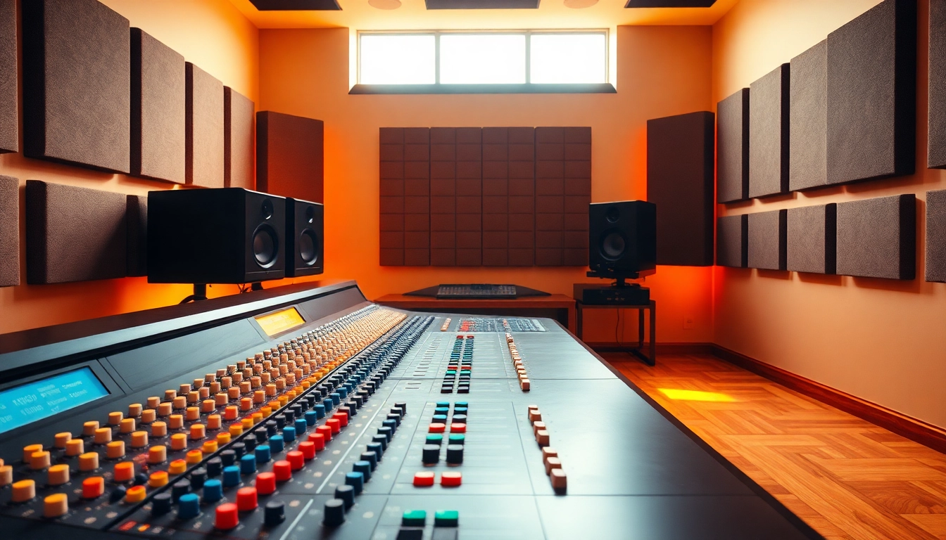 Mastering audio tracks in a professional studio dedicated to online audio mastering.