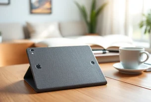 Fundas para iPad elegantes y funcionales en un entorno acogedor.